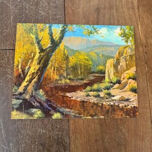 Beverly Carrick Mesa‎ Valley Landscape Art Print American Vintage Print 14x11